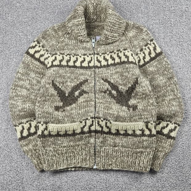 캐나다 핸드메이드 코위찬 스웨터 니트집업 ( 상세설명참조 ) / 9972