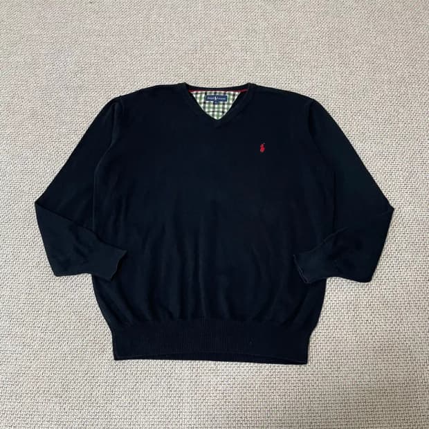 XL 폴로 브이넥 니트 N.7556