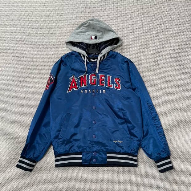 M MLB 에인절스 바시티 야구자켓 후디 N.9380