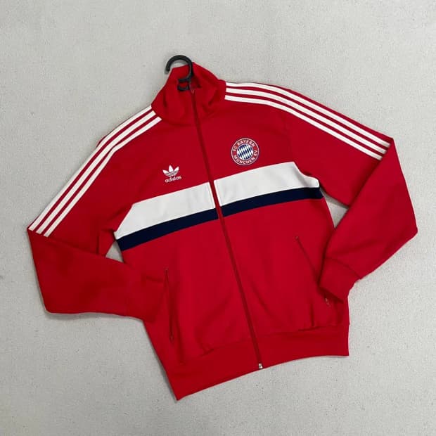 L 아디다스 뮌헨 트랙탑 져지 자켓 B.4116