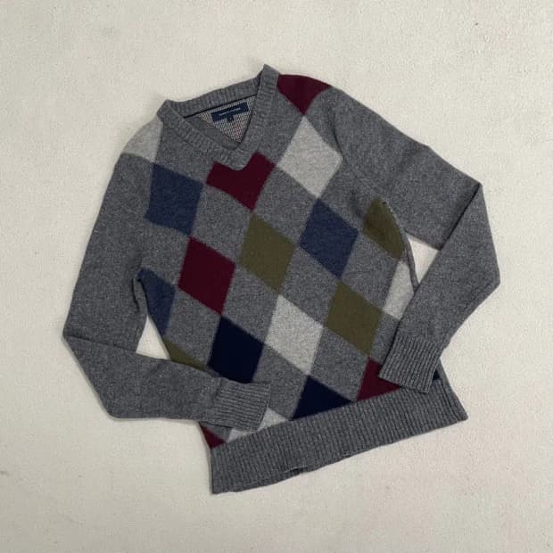 L 타미힐피거 라운드 니트 B.4240