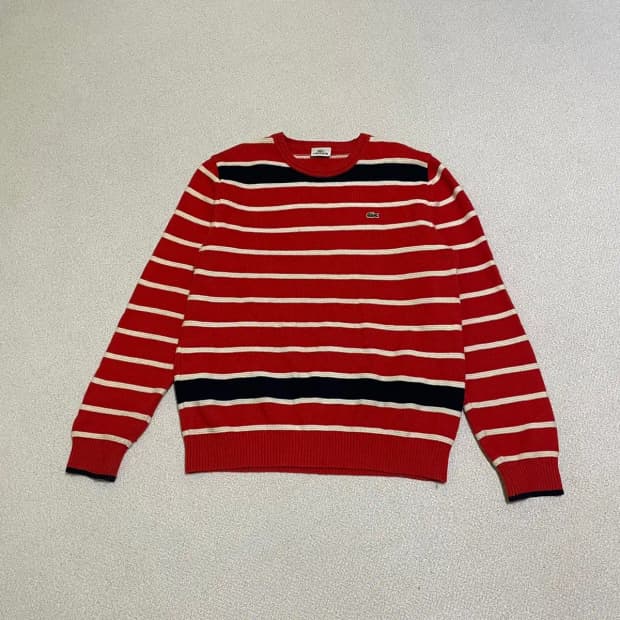 L 라코스테 스트라이프 니트 N.1412