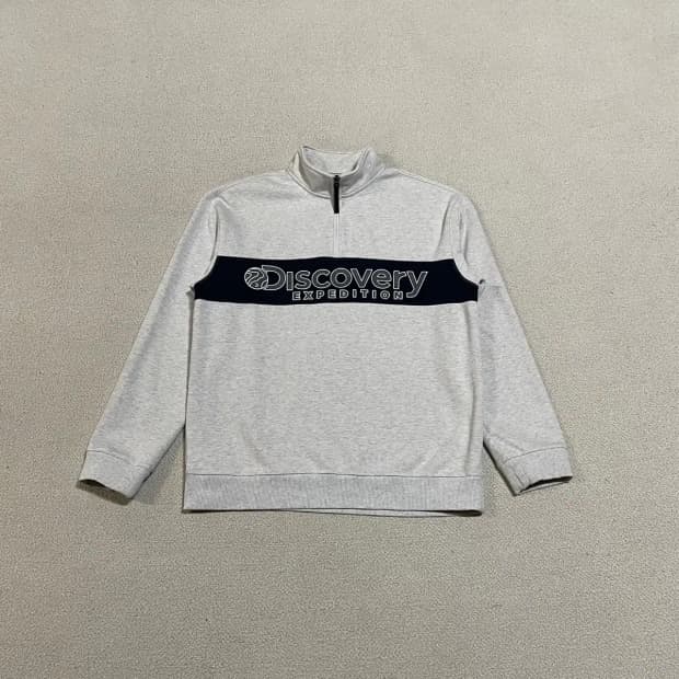 L 디스커버리 반집업 기모 맨투맨 N.3437