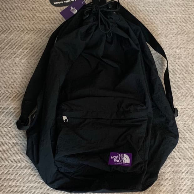 노스페이스 퍼플라벨 립스탑 코듀라 백팩 블랙 