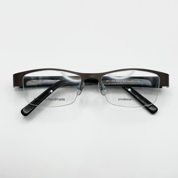프로디자인 덴마크 스퀘어 반무테 안경