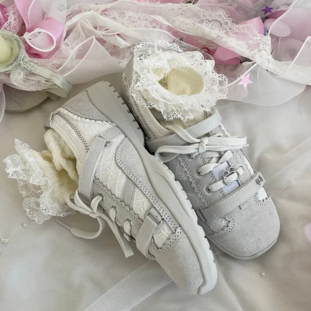 [택o새상품] 뚜오미오x플러피시트러스 메멘토 패치워크 스니커즈 240