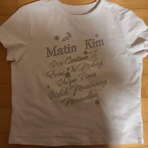 마뗑킴 프린팅 반팔 티셔츠