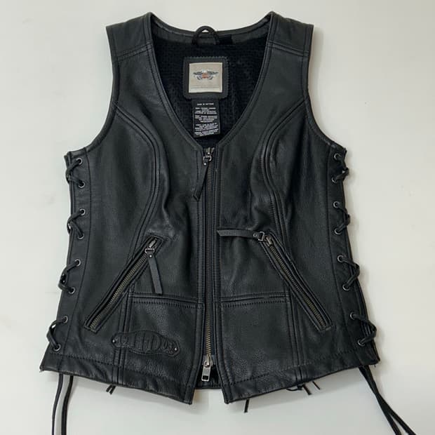 Harley Davidson 애비뉴 가죽 조끼