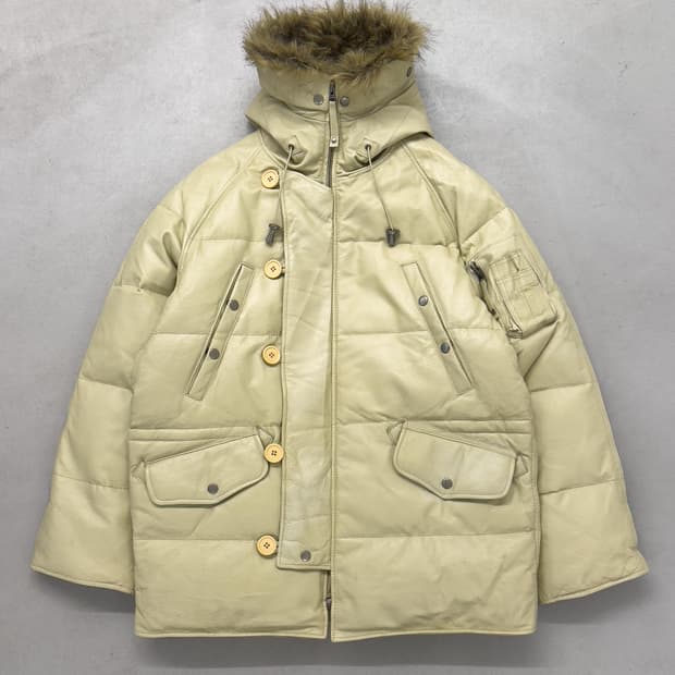 Freedom Leather N3B 레더 다운 파카 