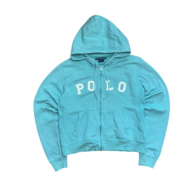 폴로 랄프로렌 아쿠아 블루 후드 집업