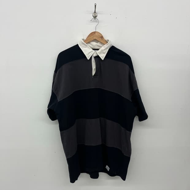 디키즈 빈티지 스트라이프 럭비 티셔츠 블랙/그레이 남성2XL