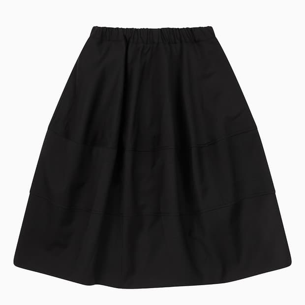 oheshio BALLOON BANDING MIDI SHIRT