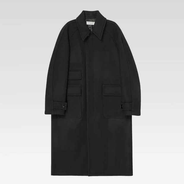 [S] 애프터프레이 투어리스트 발마칸 코트 블랙