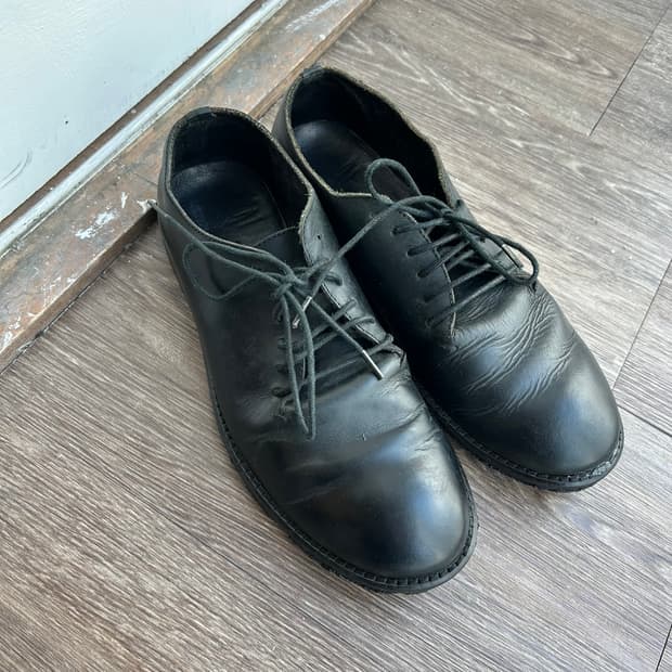 요지 야마모토 뿌르옴므 레더 더비 슈즈