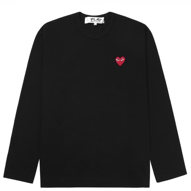 꼼데가르송 롱슬리브 티셔츠 블랙
