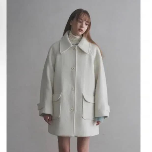 오로 oro 아이보리 하프 코트 사이즈 교환