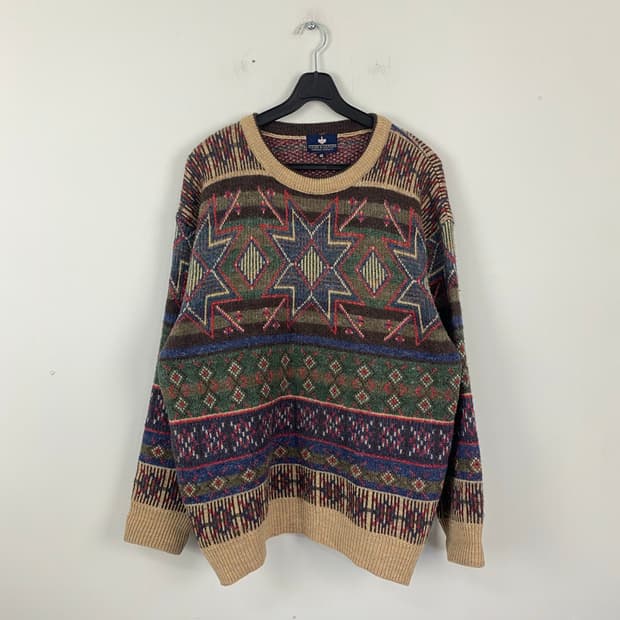 GOOSE & GANDER 에스닉패턴 울 니트 48