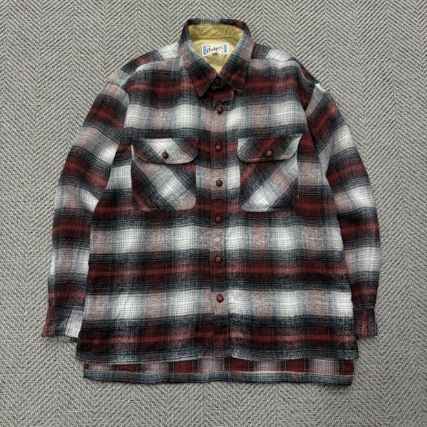 World Trade Mark 옴브레 체크 셔츠 v2734