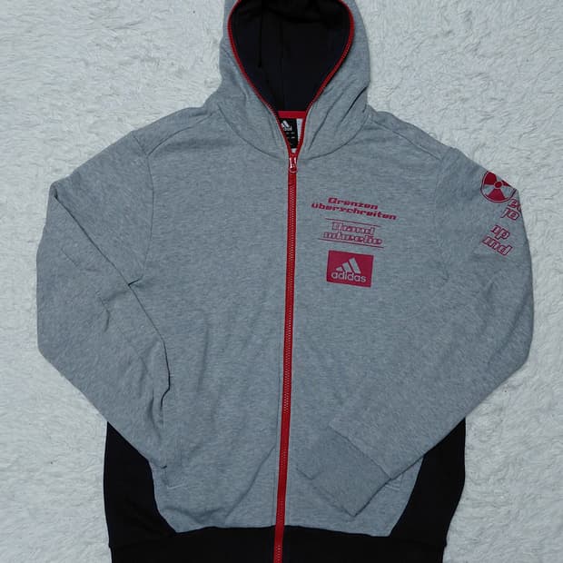 아디다스 CLIMALITE 후드 집업 L