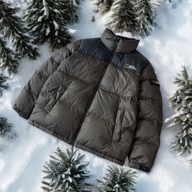 내셔널지오그래픽 레이만 숏패딩 XXL