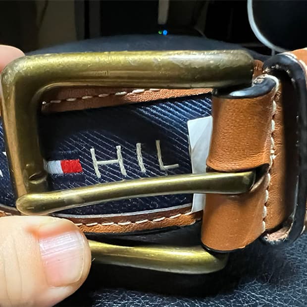 타미힐피거 캐주얼벨트 가죽 정품 28-32