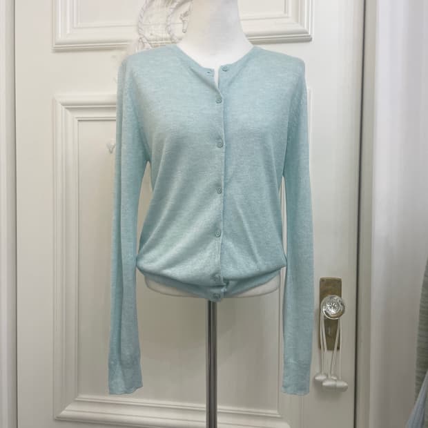 mint melange basic cardigan(size-L)