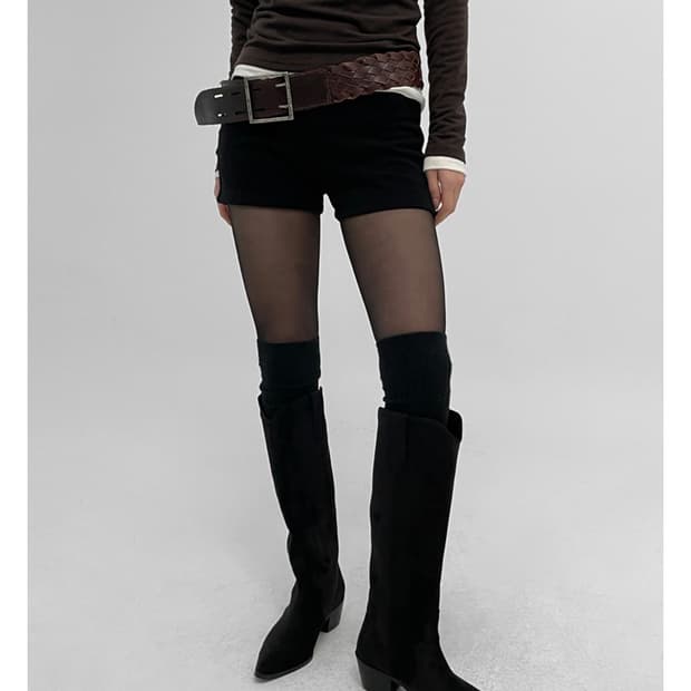 블랙업 메이드 프렌느 밴딩 숏팬츠