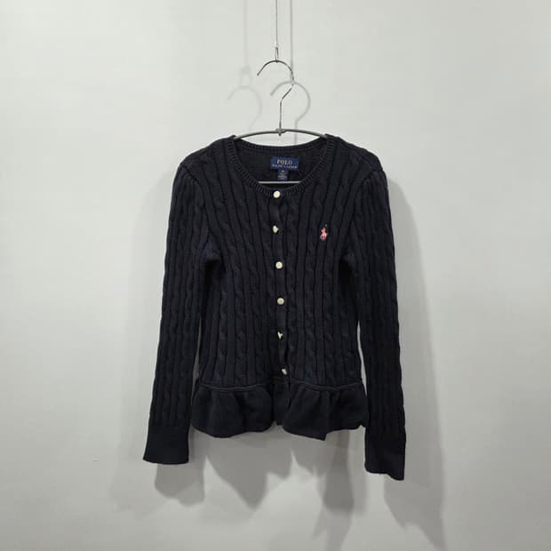 폴로랄프로렌 걸즈 케이블 니트 가디건 6X