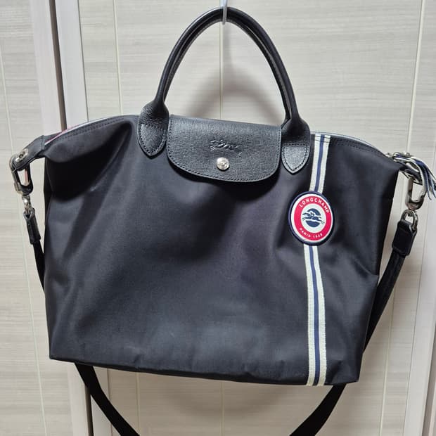 (정품) 롱샴 르플리아쥬 블랙 토트백  크로스백