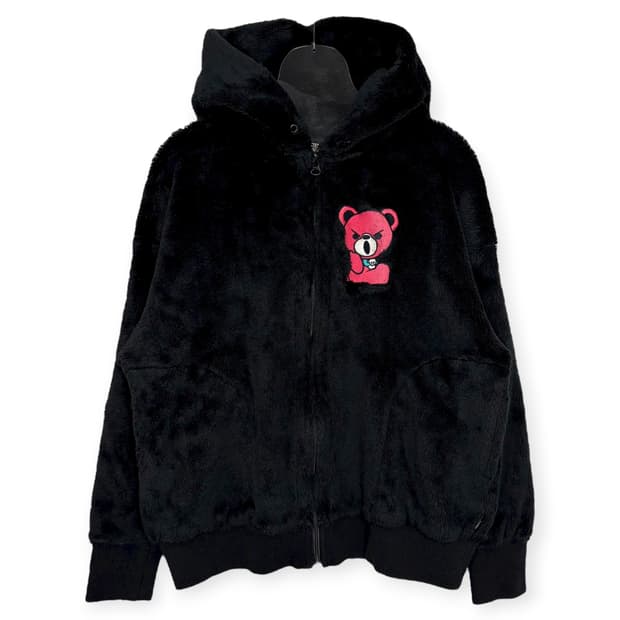 히스테릭글래머 베어 플리스 후리스 후드 집업