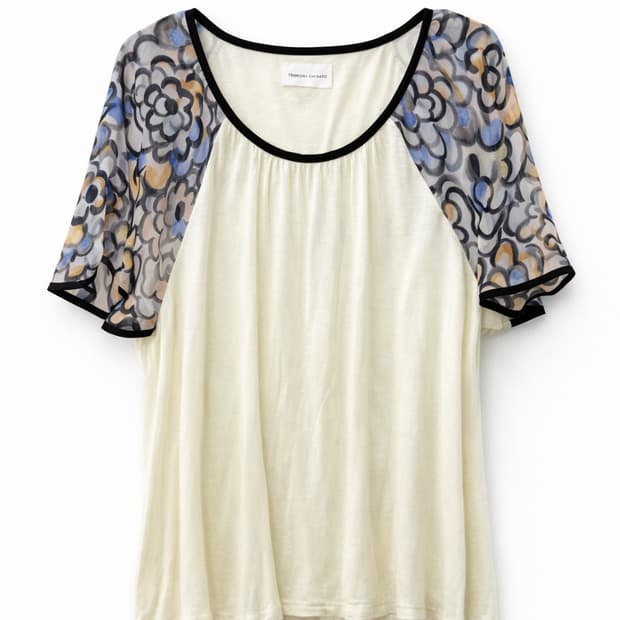 츠모리 치사토 플라워 패턴 블라우스 2