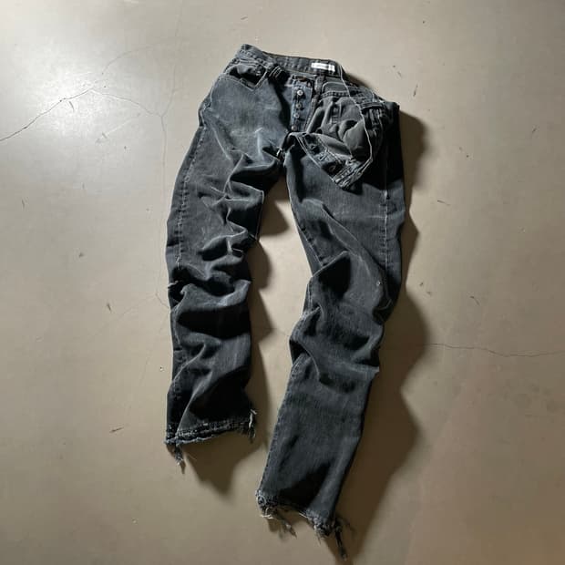 KZ Atelier Reworked Black Denim Pants