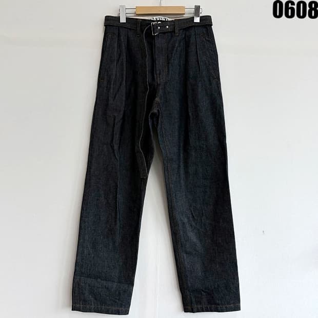 세터 벨트 논페이드 데님 팬츠 M 0608