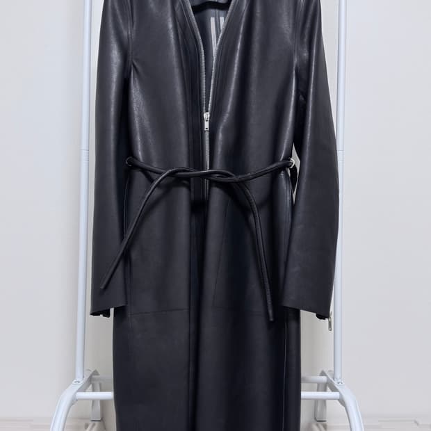Rick Owens 21AW Klaus 레더 코트 50