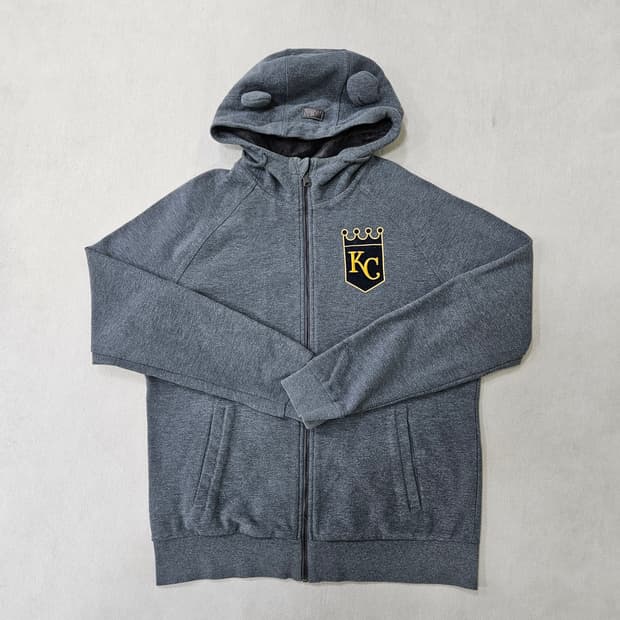 105 MLB 그레이 후드집업 0305Y