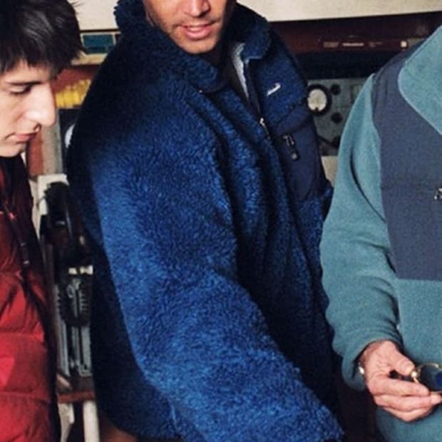 (L) 파타고니아 빈티지 딥파일 딥블루