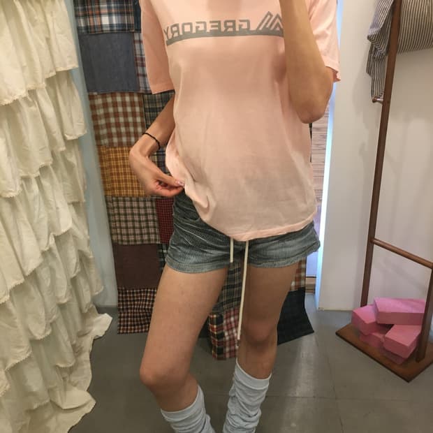 그레고리 핑크 반팔티