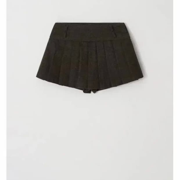 윤슬 윤슬샵 체크 울 스커트팬츠 0