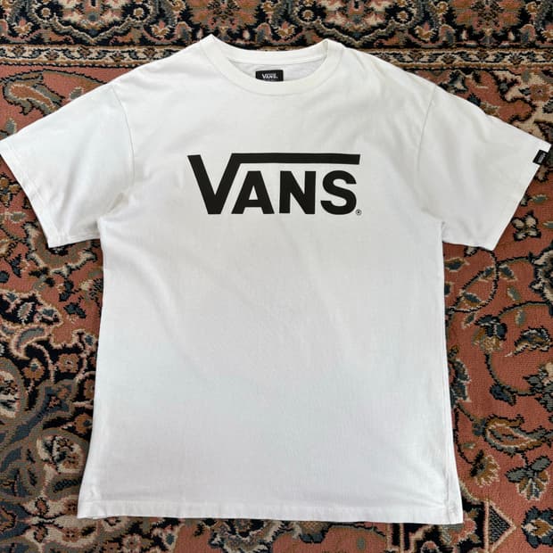 반스 VANS 프린팅 화이트 티셔츠
