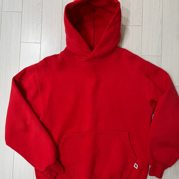 90s 빈티지 러셀 후드 M 레드 made in USA 