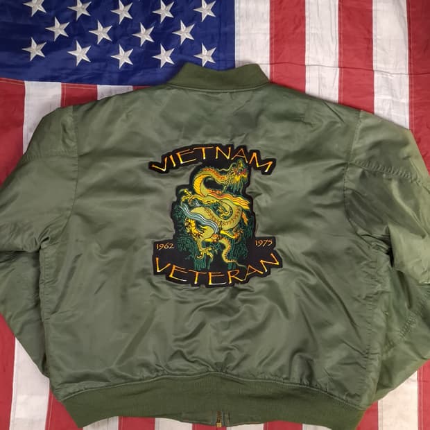 오리지날 로스코 베트남전 미공군 민수용 MA-1 봄버 자켓