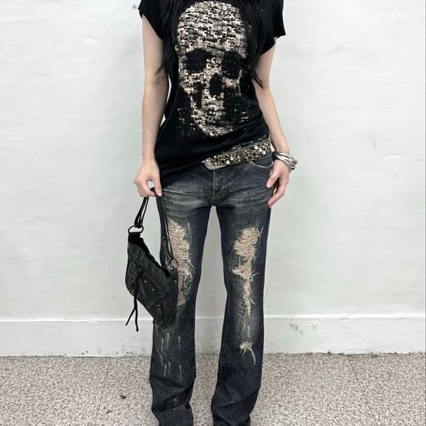 Hysteric glamour skull short sleeve