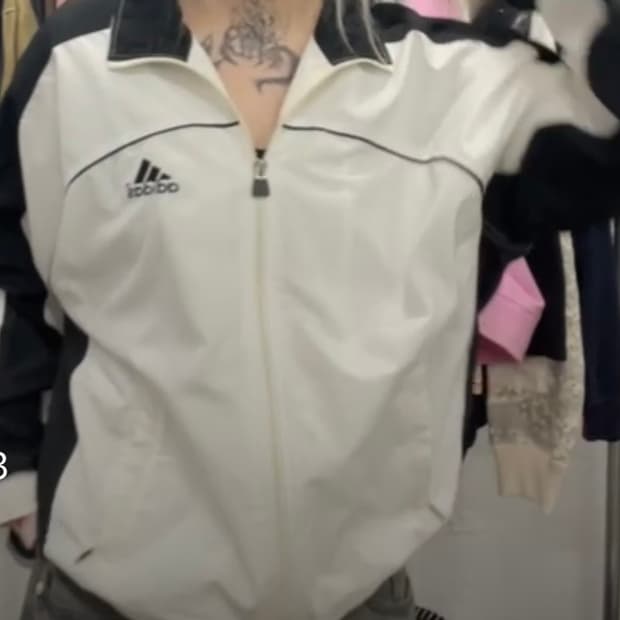 올드스쿨 아디다스 바람막이