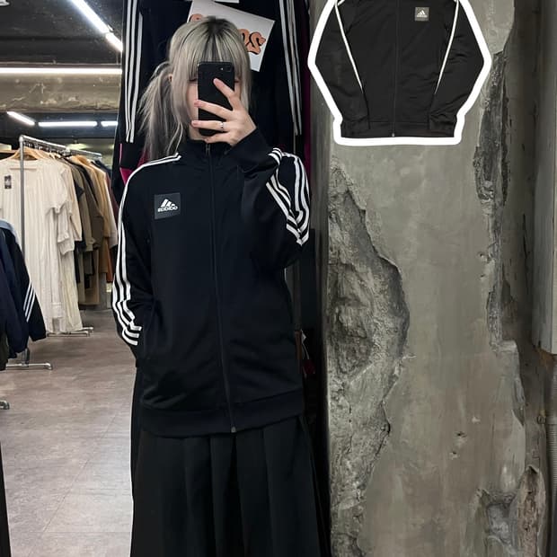 아디다스 져지 블랙 M  #csz3778