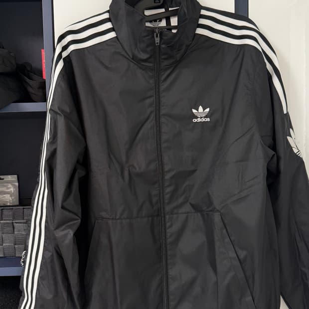 [실착1회] 아디다스 오리지널 바람막이 져지 TDDB03 운동집업 러닝집