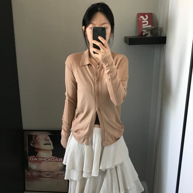 미스치프 라이트 웨이트 니트 롬버스 셔츠