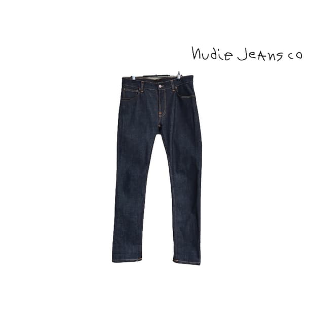 [33x32] 누디진 씬핀 오가닉 셀비지 데님 팬츠