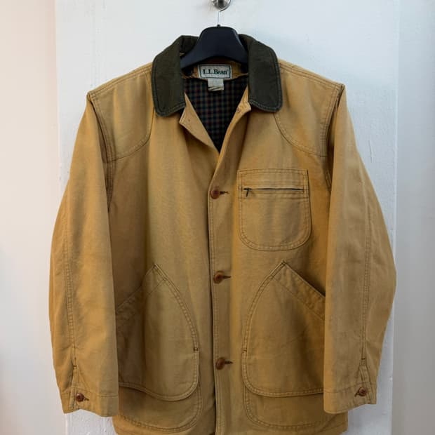 80s 엘엘빈 캔버스 헌팅 자켓 
