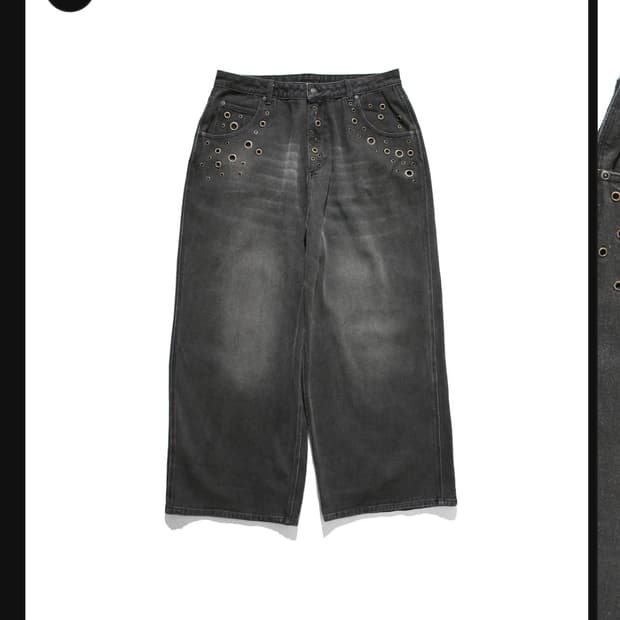 안티미드 아일렛 배기 팬츠