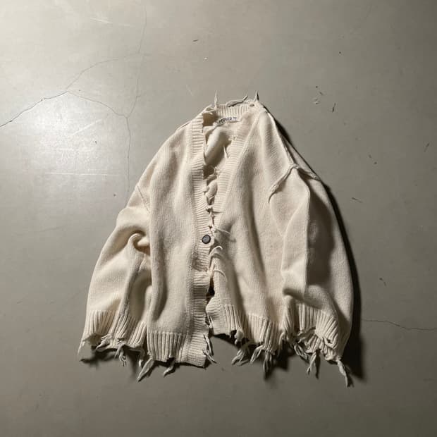 퍼버즈  Crash Wide Knit Cardigan